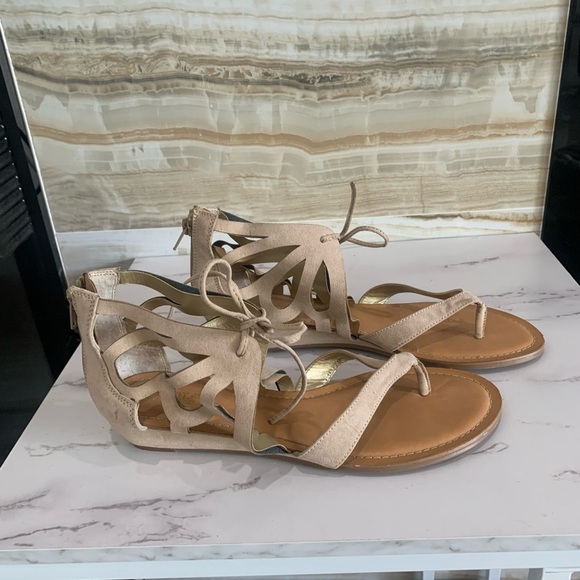 Women’s Gladiator Lace Up Zipper‎ Heel Sandals Size 8M - Picture 4 of 11